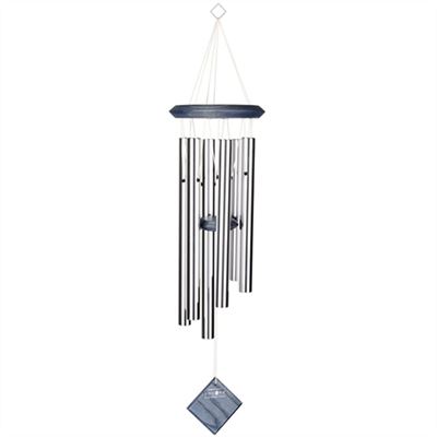 Pluto Chime Silver with Blue Wash Finish